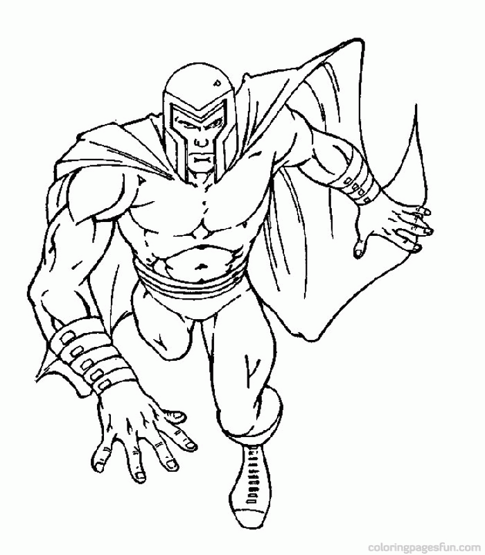 coloring x man - Clip Art Library