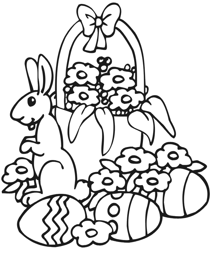 easter coloring pages to print - Clip Art Library