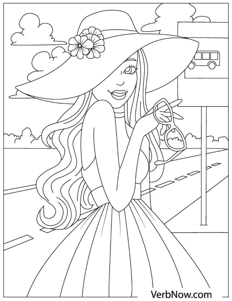 Free BARBIE Coloring Pages for Download (Printable PDF) - VerbNow