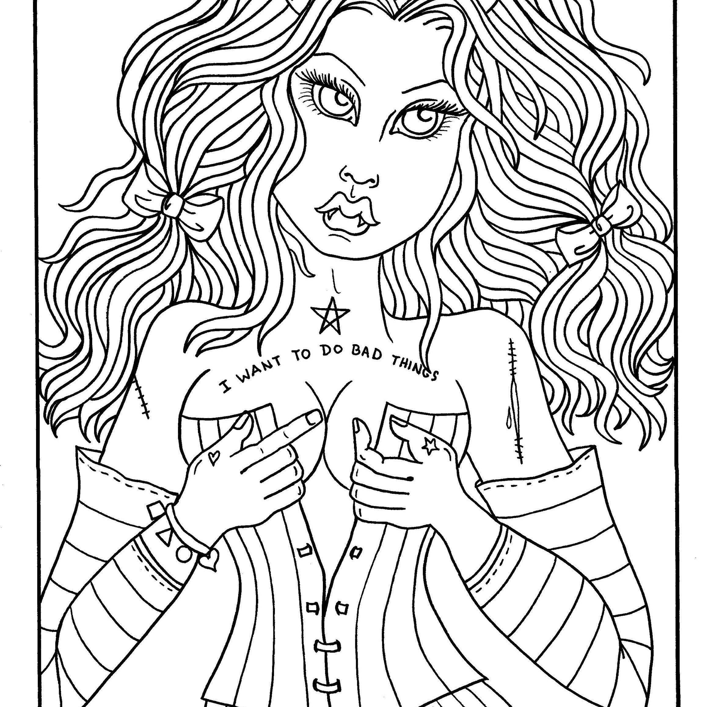 Monster Tease Pinups Digital Download Coloring Book Ghouls - Etsy Israel
