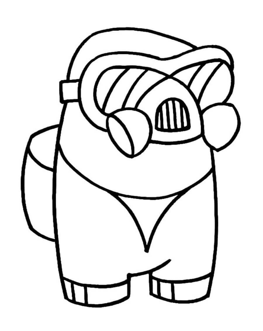 Astronaut with Gas Mask Coloring Page - Free Printable Coloring Pages for  Kids