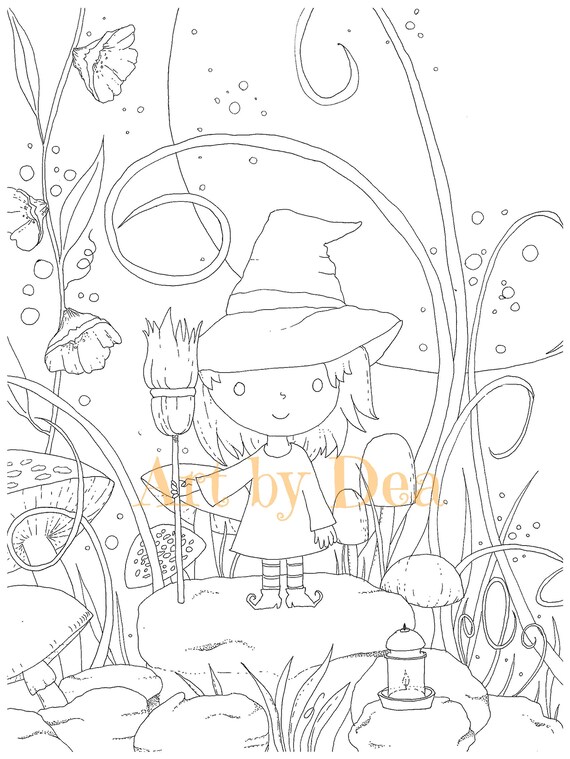 PENELOPE'S GARDEN Color the Cover Pad Digital Download PDF - Etsy
