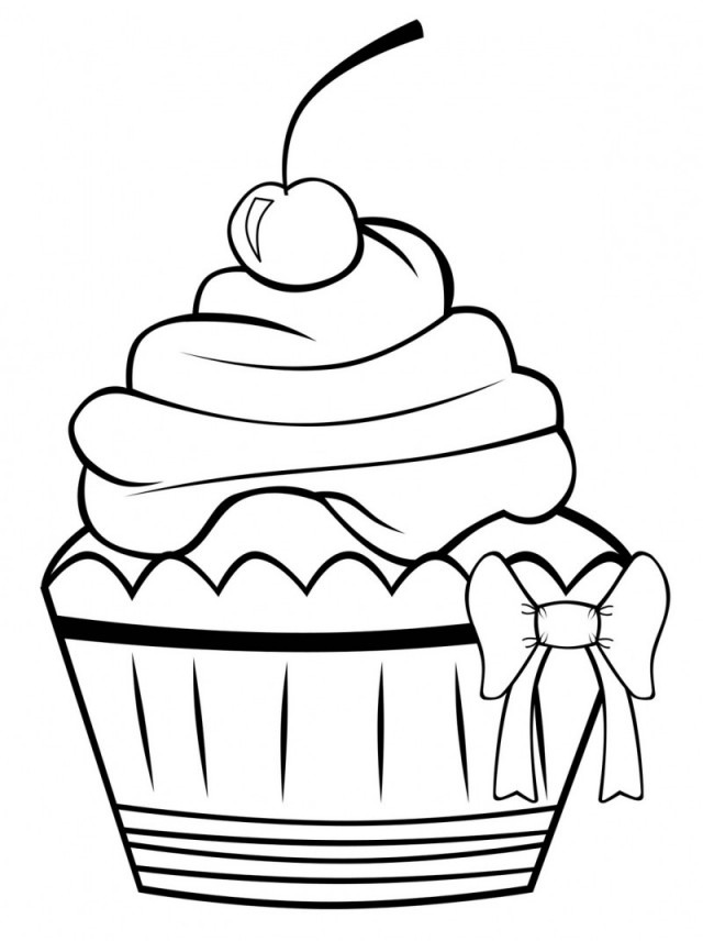 cute cupcake unicorn cake colouring pages - Clip Art Library