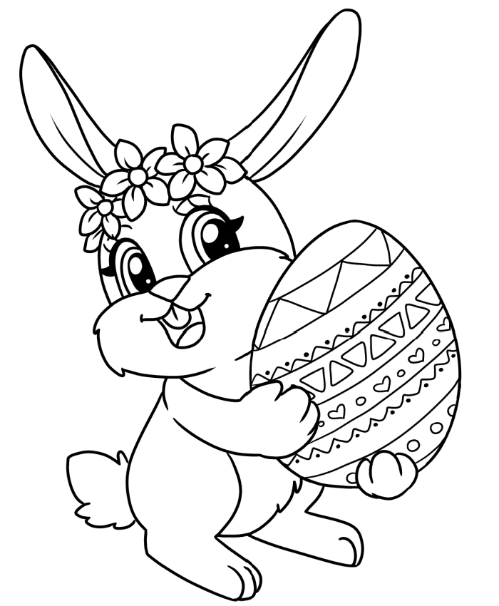 3 Free Printable Easter Bunny Coloring Pages - Freebie Finding Mom