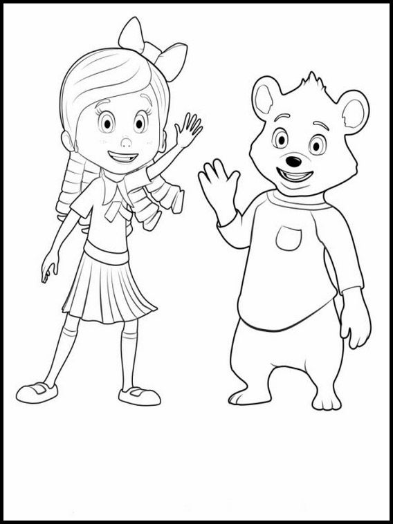 Goldie and Bear 1 Printable coloring pages for kids | Bear ...