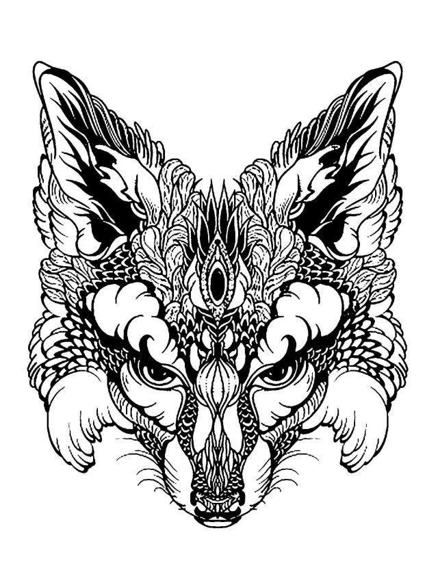 25+ Inspiration Image of Animal Mandala Coloring Pages | Fox ...