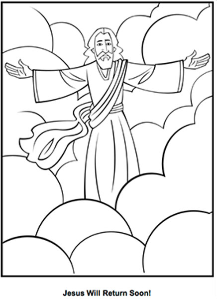 Jesus Returns Coloring Pages