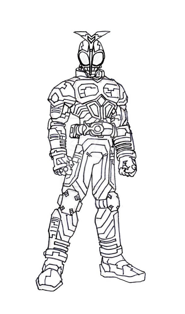 Kamen Rider Kabuto Coloring Page - NetArt | Kamen rider kabuto, Kamen rider,  Rider