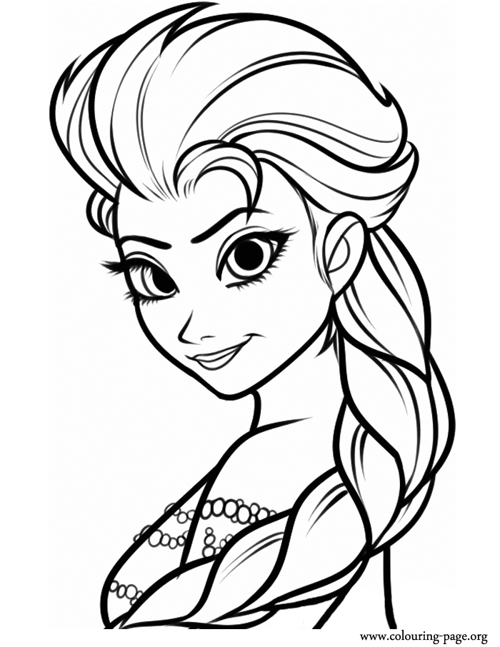 Frozen - Elsa, the Snow Queen coloring page