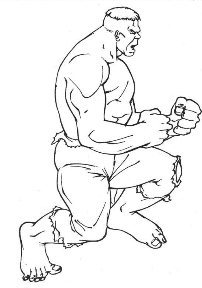 The Incredible Hulk Coloring Pages For Kids | Coloring Pages