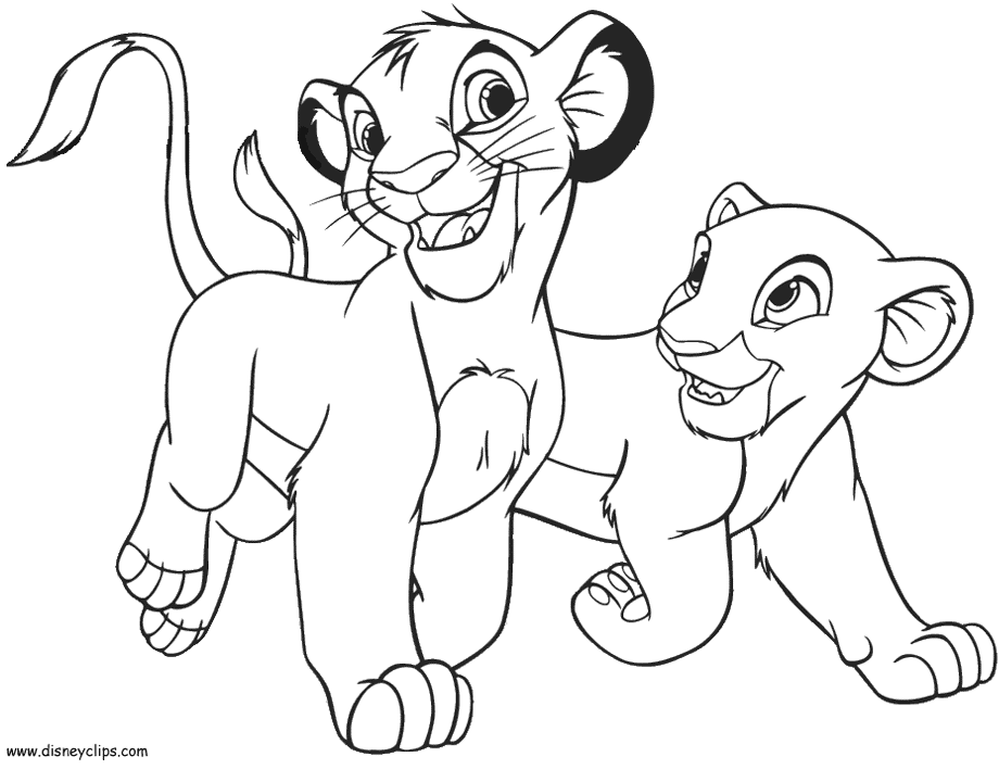 The Lion King Coloring Pages - Disney Kids' Games