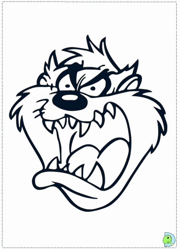 Tasmanian Devil Coloring Pages Tattoo Page 14
