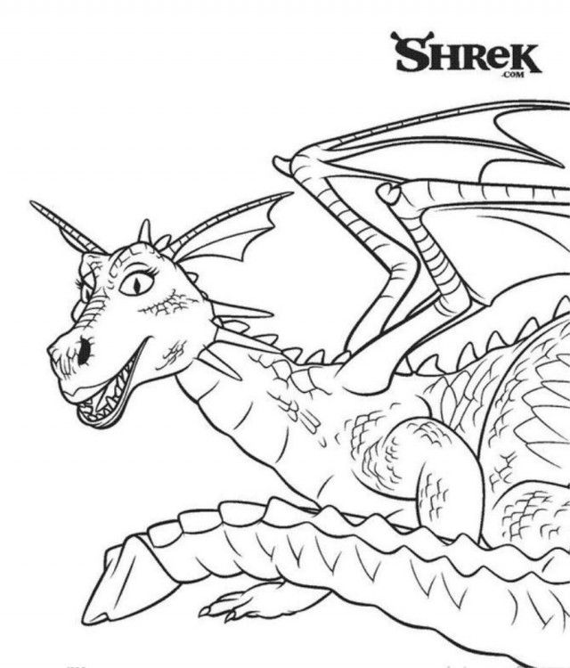 Shrek Donkey Wife Coloring Page Coloringplus 165836 Shrek Coloring 