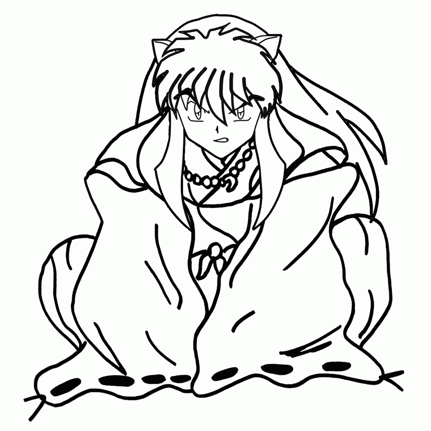 Free Printable Inuyasha Coloring Pages For Kids