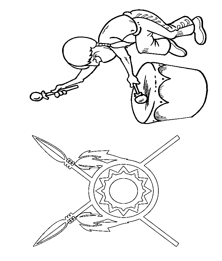 Native American Indian Coloring Pages for Kids