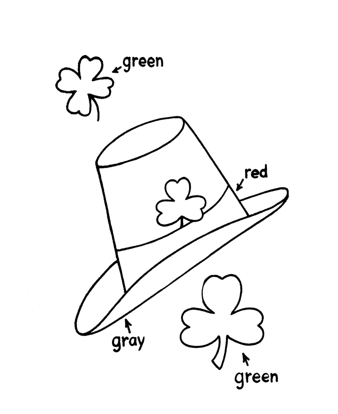 Holy Trinity Shamrock Coloring Page Images & Pictures - Becuo