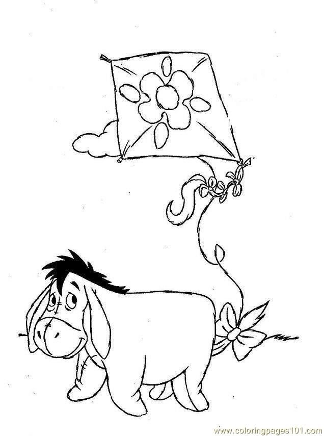 Eeyore Coloring Pages Free Page X