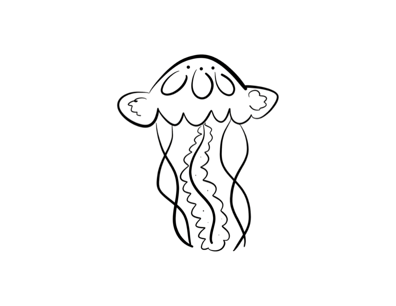 jellyfish coloring pages : Printable Coloring Sheet ~ Anbu 