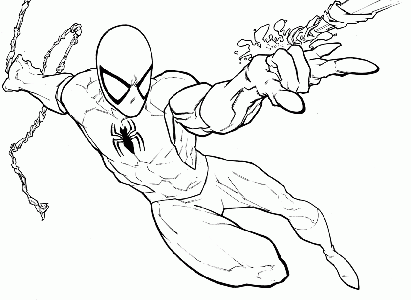 spiderman coloring colouring book pages to print and colour 
