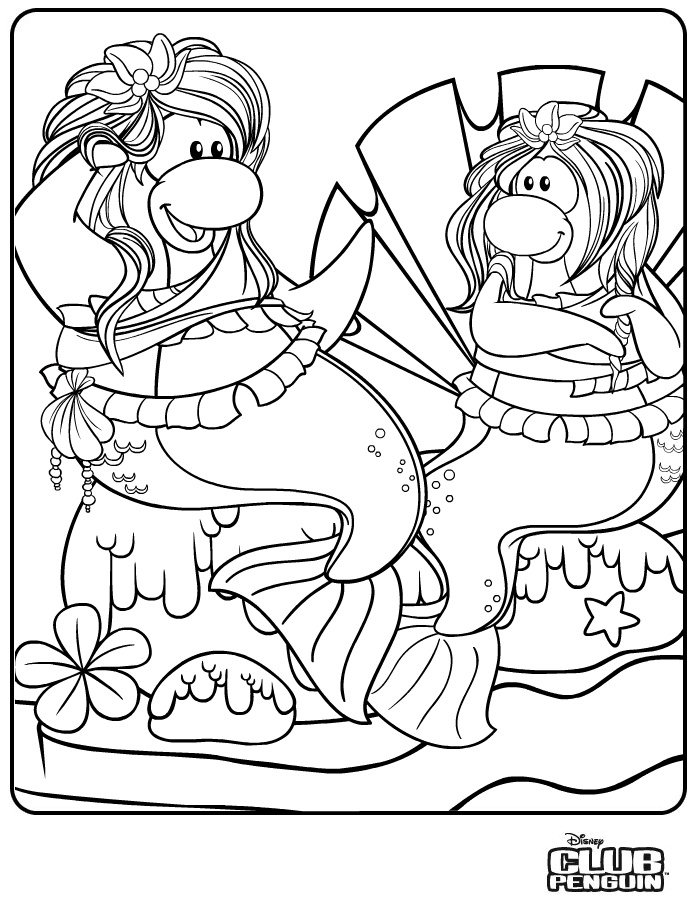 Printable Coloring Book : Club Penguin Coloring Pages Club Penguin 