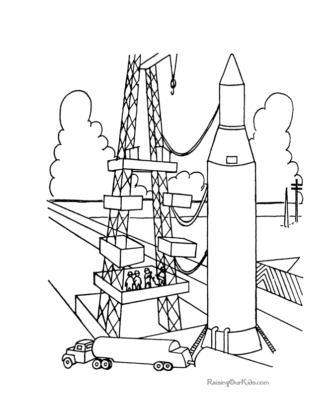 Space Rocket Coloring Pages - Free Printable Coloring Pages | Free 