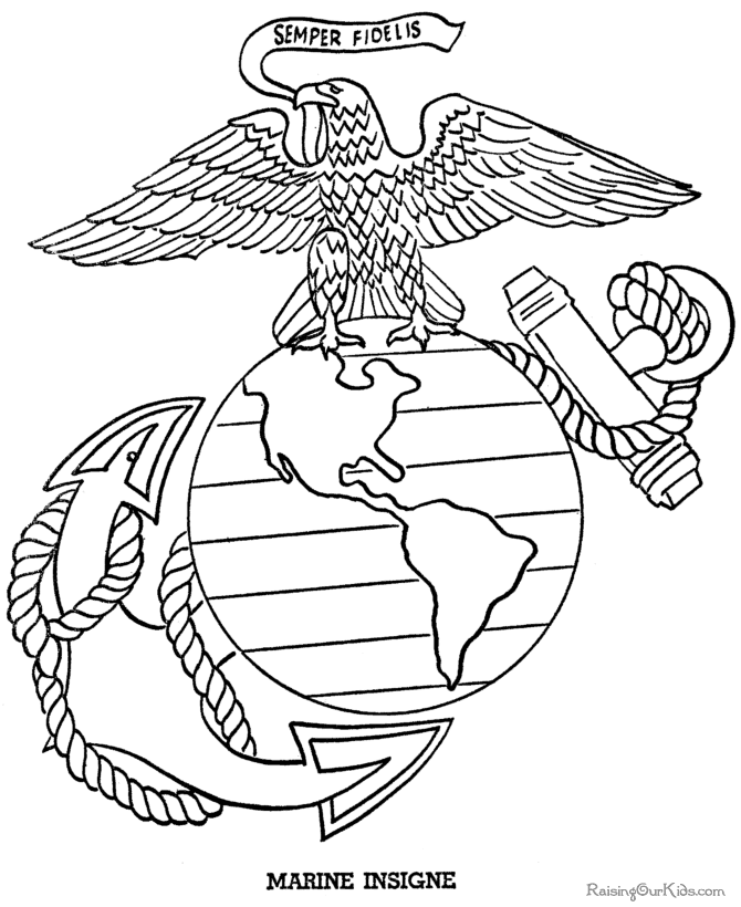 Marine Corps Coloring Pages | Marine Corps Pride