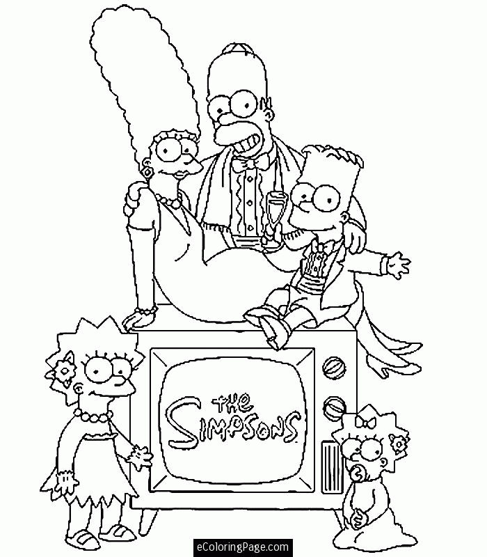 The Simpsons Coloring Sheets