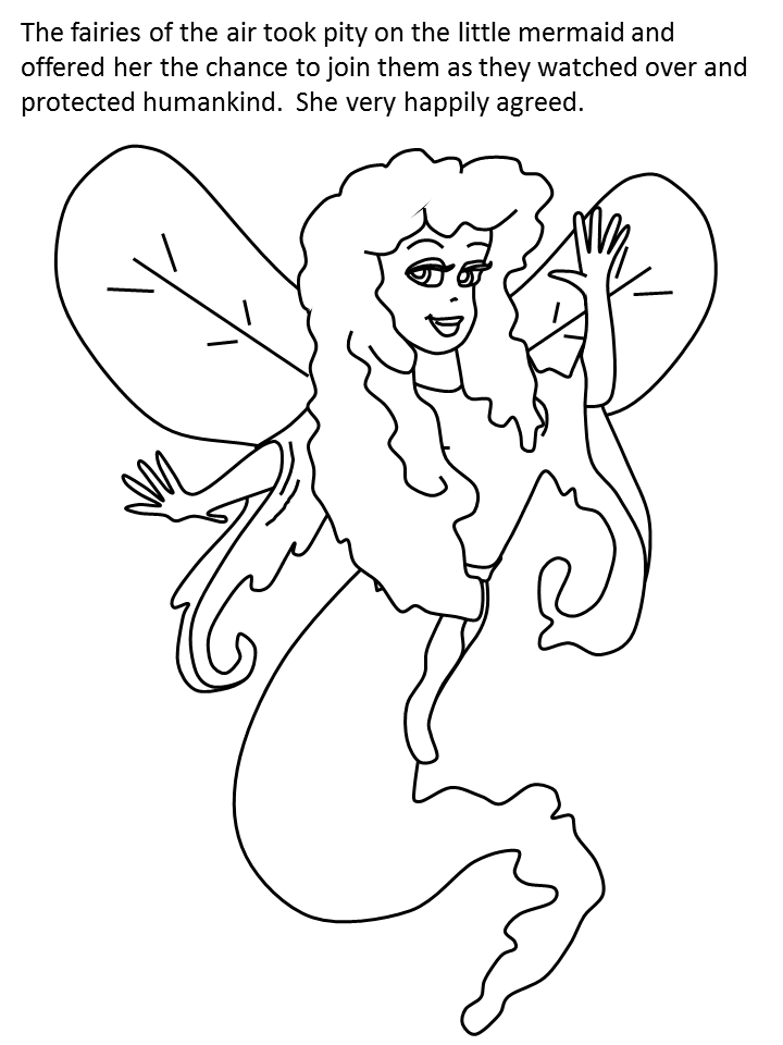 little mermaid fish Colouring Pages (page 2)