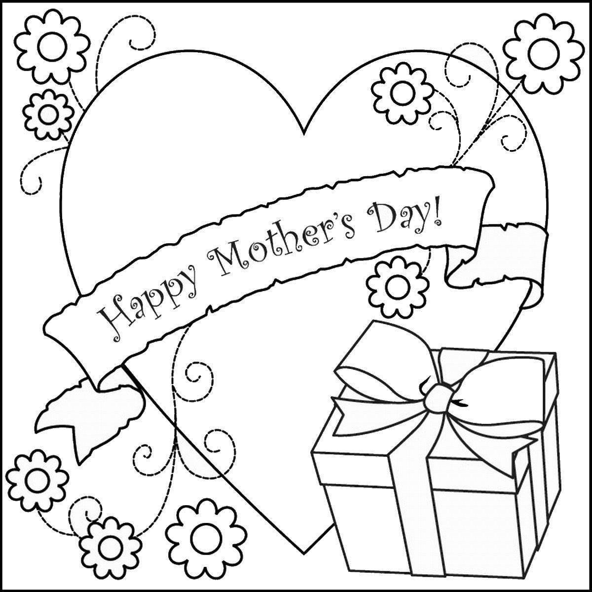 Printable Mothers Day Coloring Pages/ Cards - Wishes Collection