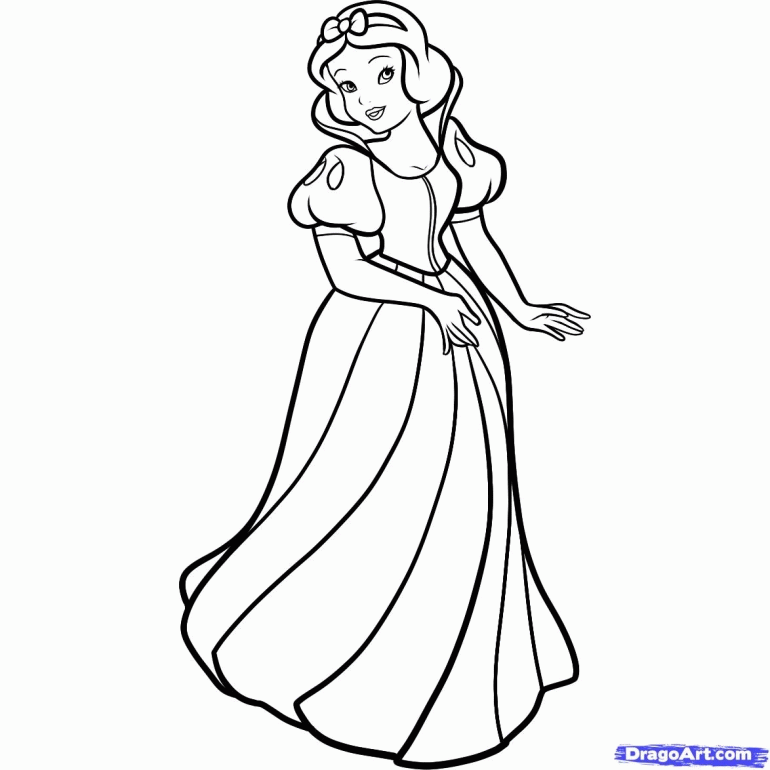 Disney Princess Coloring Pages Snow White | Online Coloring Pages
