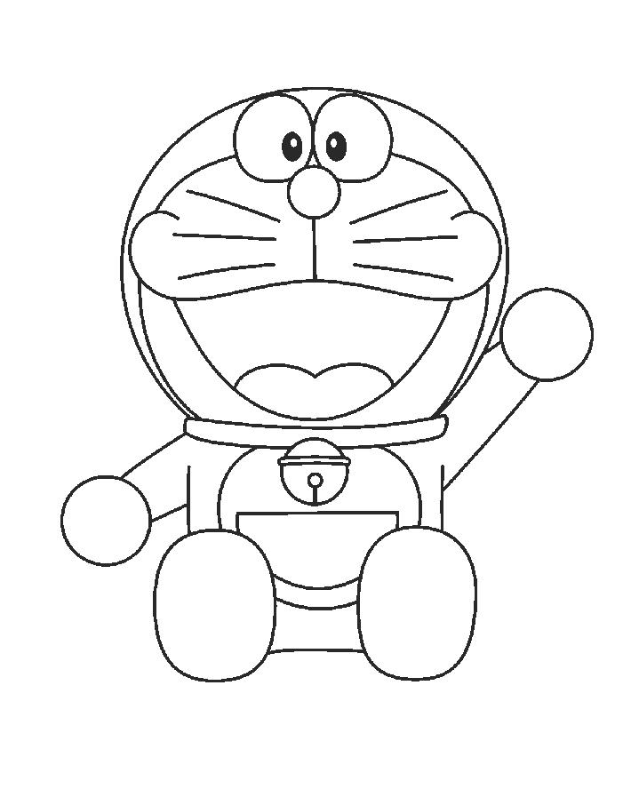 Free Doraemon Cartoon Character Coloring For Kids