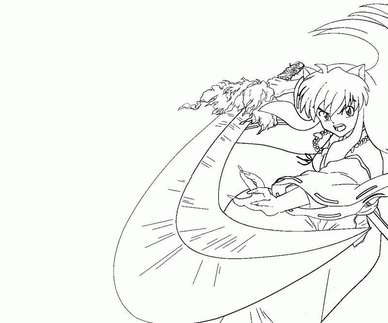 12 Inuyasha Coloring Page