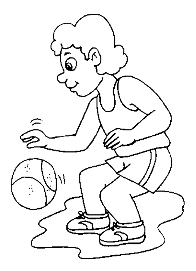Basketball Coloring Pages (14) | Coloring Kids