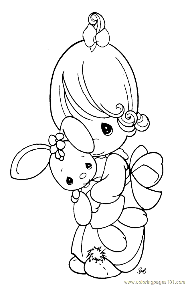 Precious Moments Coloring Pages For Kids Free Printable Pictures 