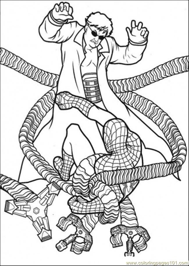 Spiderman Villains Coloring Pages : Coloring Book Area Best Source 