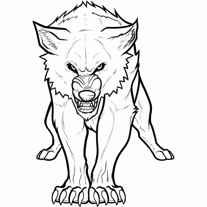 Printable Wolf Coloring Pages | 99coloring.com