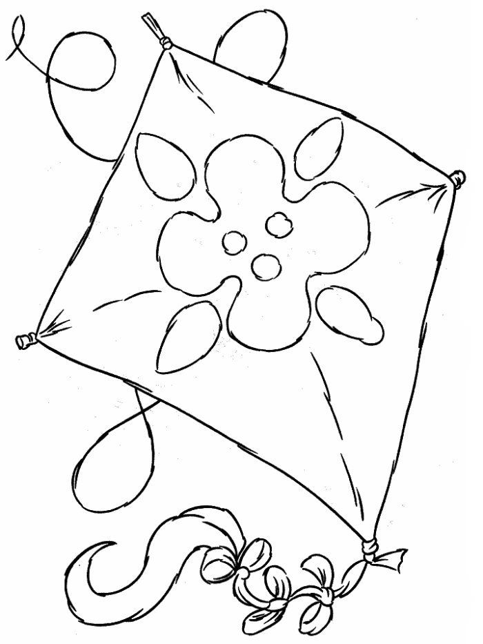 Kite Coloring Pages Printable | Find the Latest News on Kite 