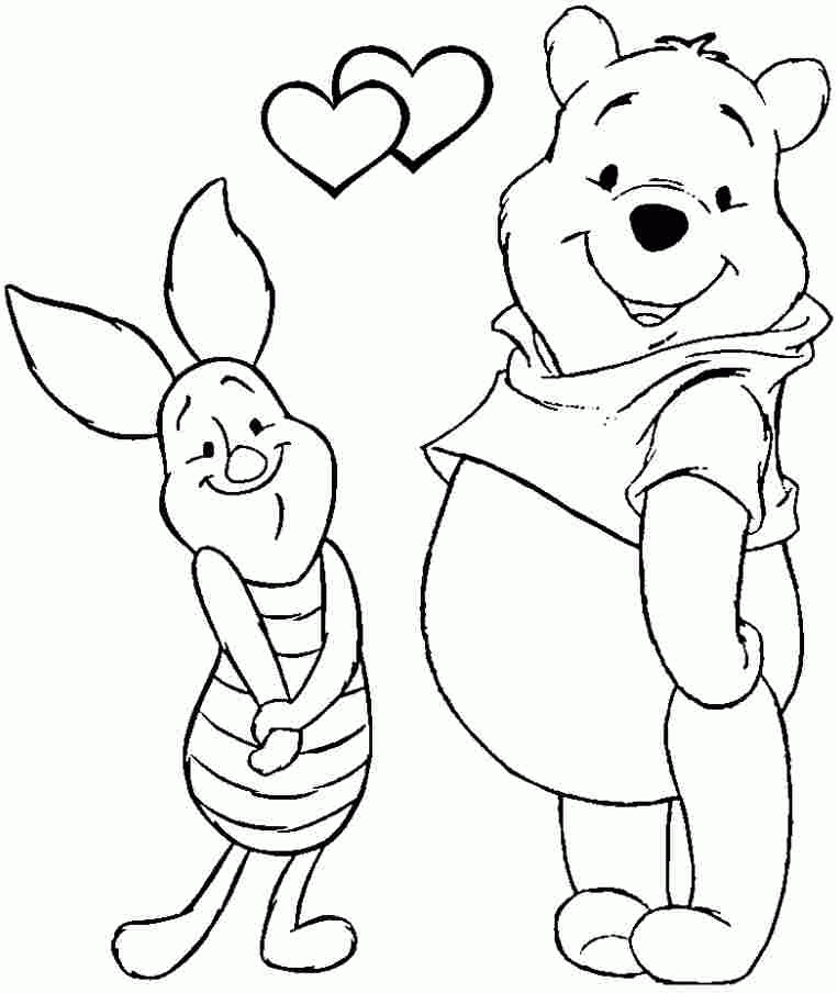 Free Coloring Sheets Cartoon Valentine For Toddler 9445#