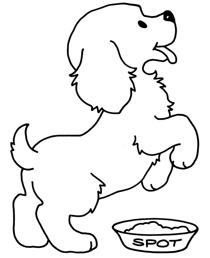 Dog-and-Puppy-Coloring-Pages | COLORING WS