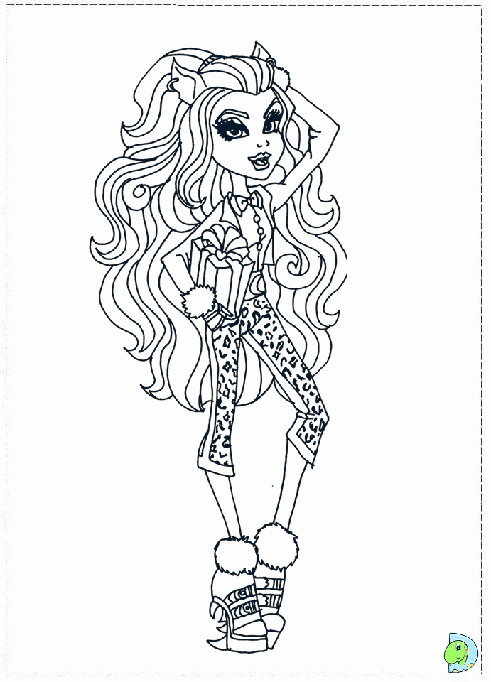 Monster high doll paper Colouring Pages (page 2)