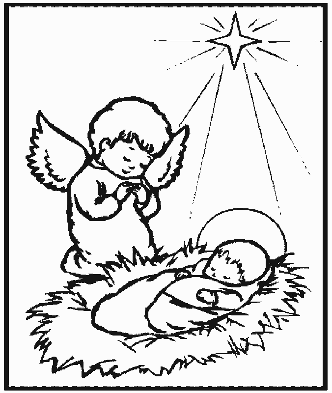 Bible Christmas Story Coloring Pages 6 | Free Printable Coloring 