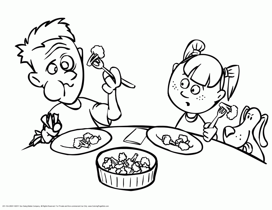 Royalty Free Vector Of Vegetables Group Cartoon For Coloring Book 