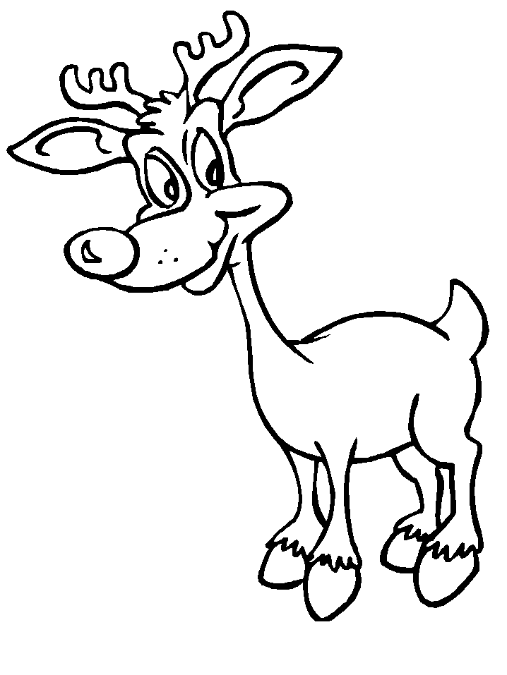 girl reindeer Colouring Pages (page 2)