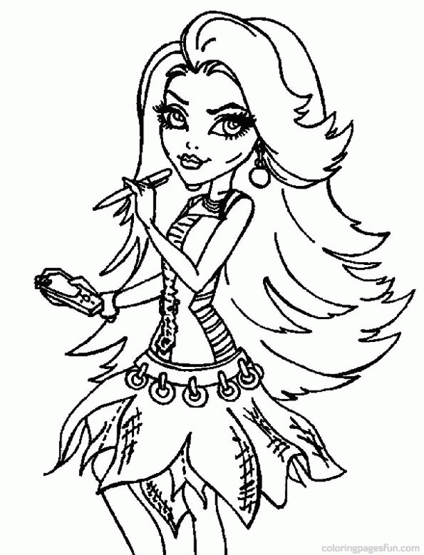 Monster High Spectra Vondergeist Coloring Pages | Free Printable 