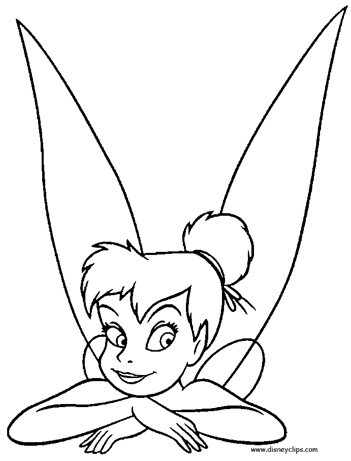 Peter Pan and Tinkerbell Coloring Pages - Disney Kids' Games