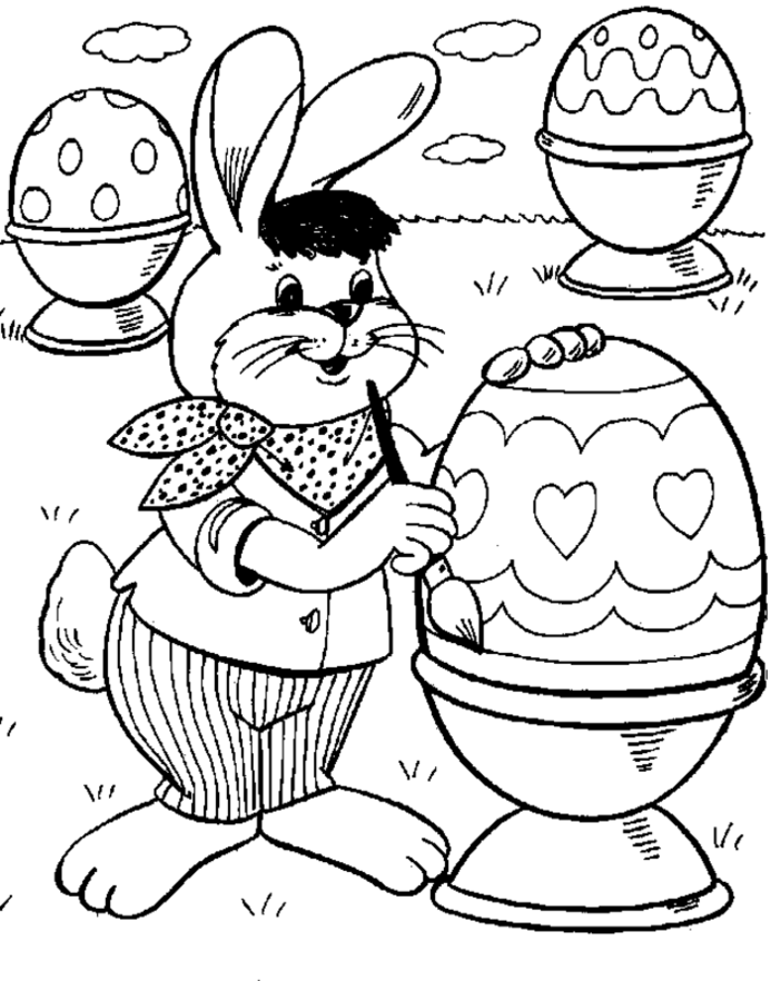 3 eggs easter coloring pages - Easter Coloring Pages : Coloring 