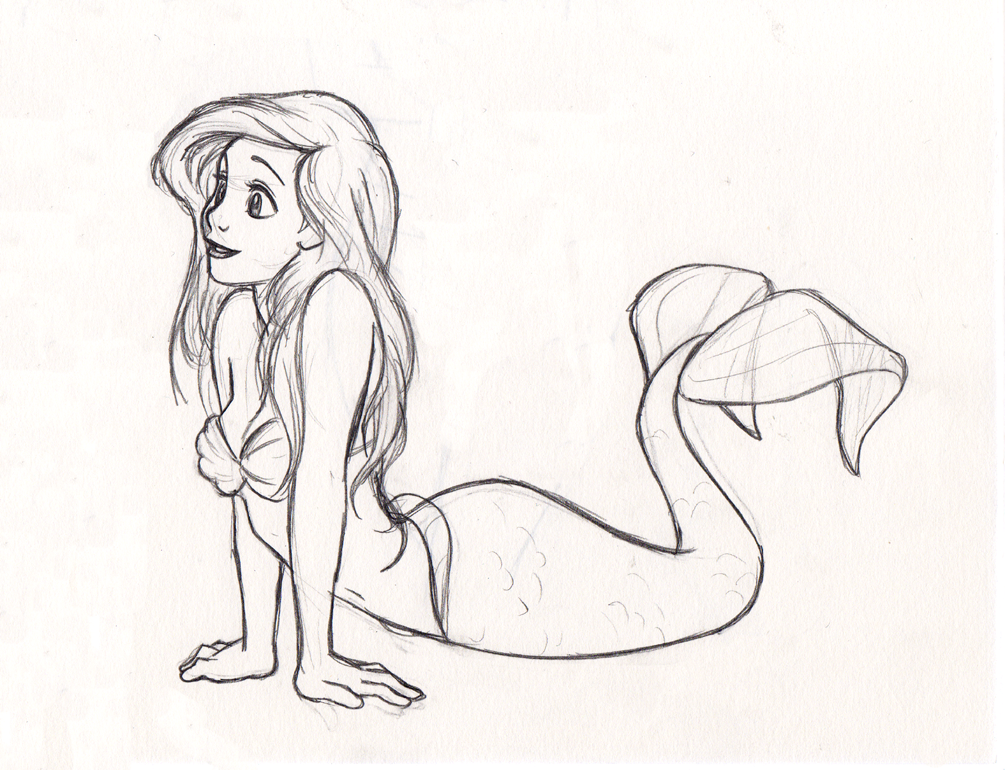 Little Mermaid Drawing Images & Pictures - Becuo