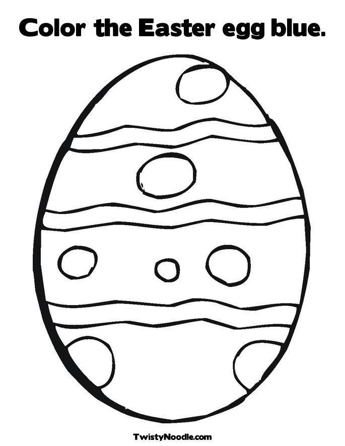 Easter Egg Coloring Page Printable