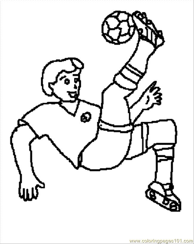 printable coloring page ring pages soccer ball kick sports
