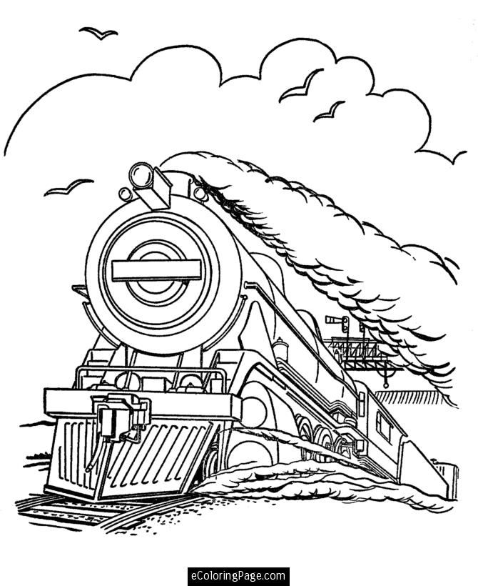 Polar Express Coloring Page